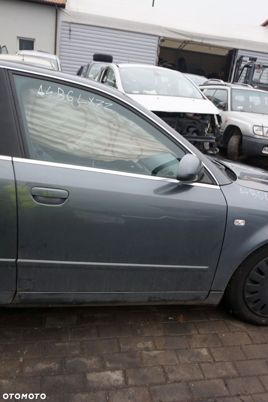 DRZWI PRZEDNIE PRAWE A4 B6 SEDAN LX7Z  SZARY AUDI 2000-2006 - 1