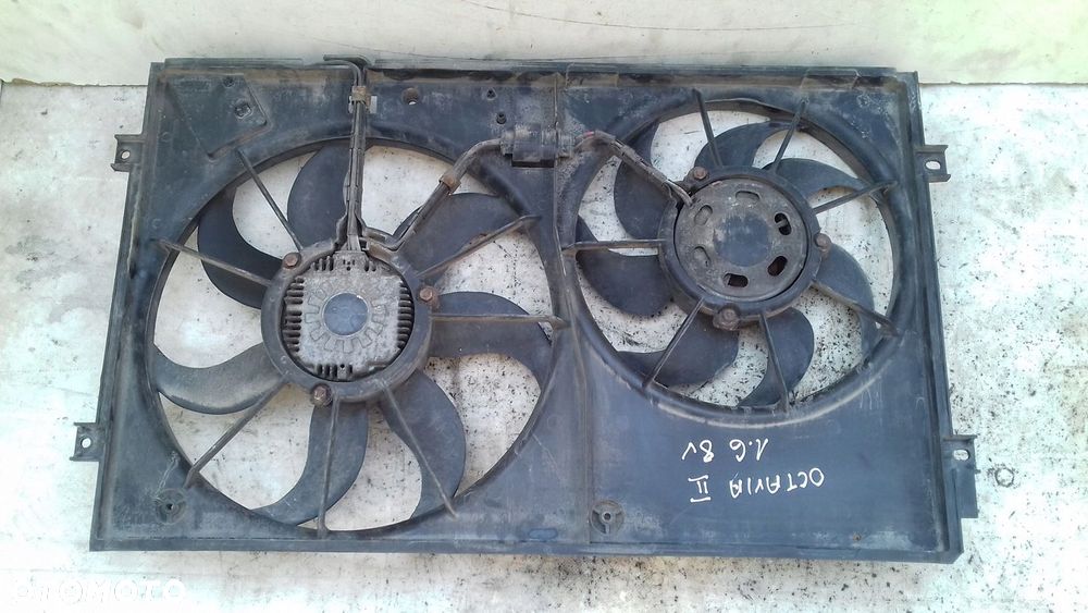 WENTYLATORY CHŁODNICY 1K0121207T SKODA OCTAVIA II 1.6 8V 04- VW SEAT AUDI - 2