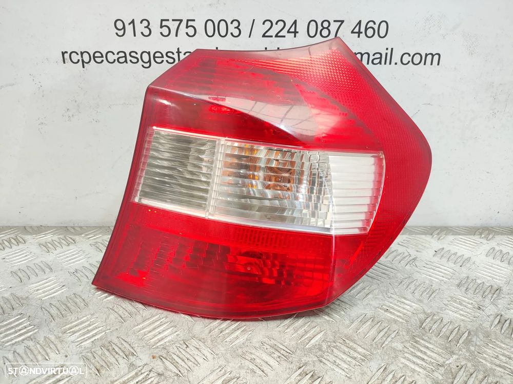 Farolins traseiros trás direito esquerdo originais BMW Serie 1 E81 E87 Pré LCI de 2004 a 2007 - 6