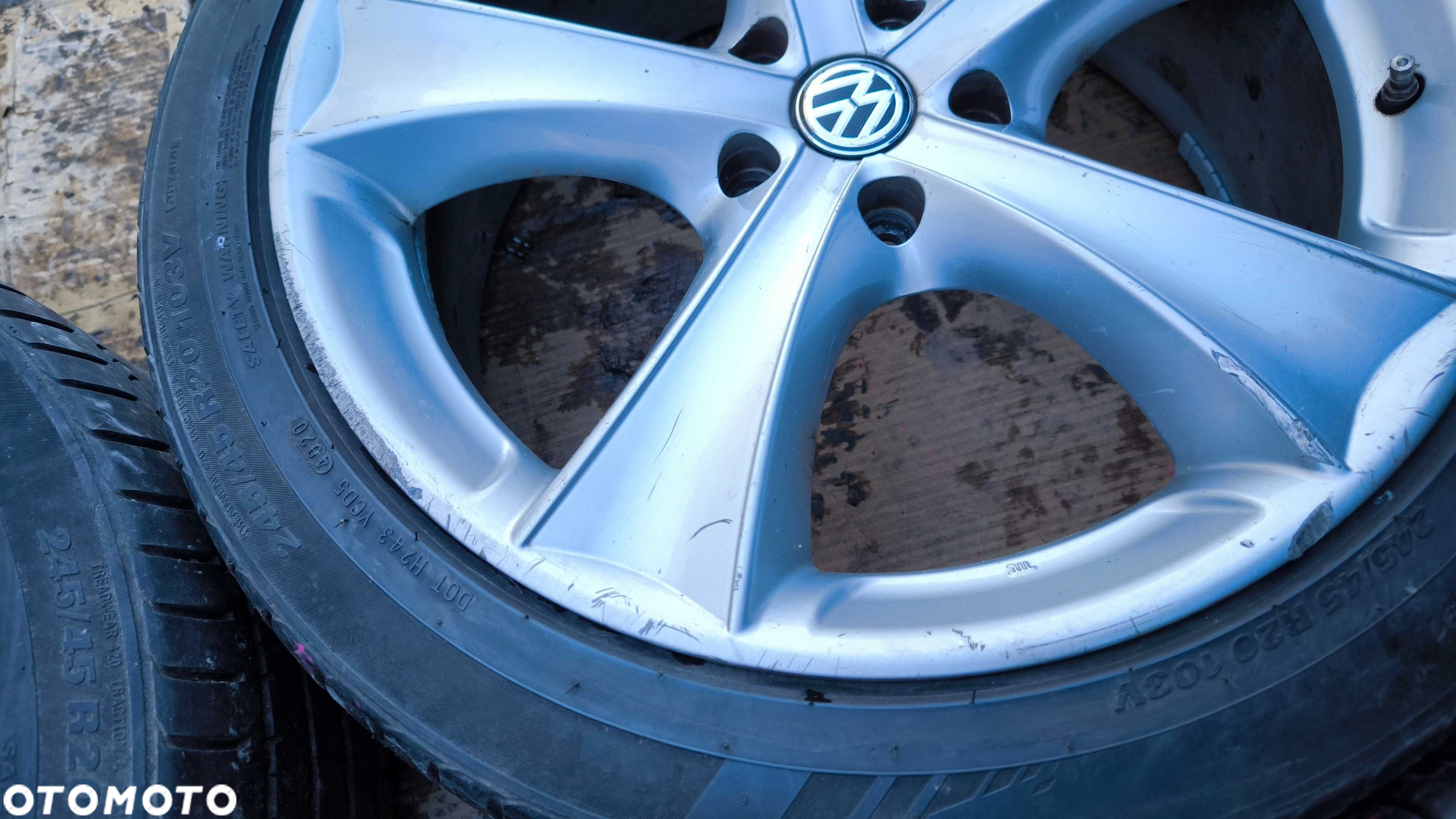 Koła VW Touareg Amarok T5 T6 T7 20 cali 5x120 ET45 Opony 245/45 - 3
