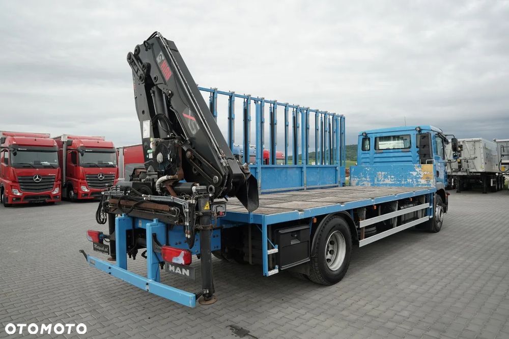 MAN TGM 18.290 / 4X2 / DO PRZEWOZU SZKŁA / HDS HIAB 122 E-2 / PLATFORMA  / UDŹWIG : 4 800 KG / STEROWANIE RADIOWE / EURO 5 - 9