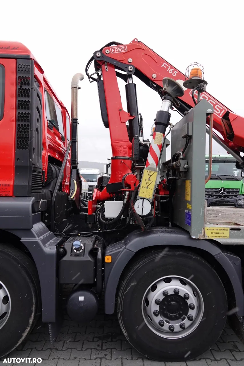 MAN TGS 35.360 / 8x2-4 / CAMION + HDS FASSI F165 A.2.22 / AXIE LIFTATOR / 4 AXI / GAMA HIDRAULICA / TROLIU / ASISTENTA RUTIERA - 14