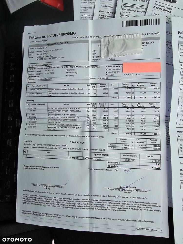Ford TRANSIT CUSTOM CHŁODNIA +FUNKCJA GRZANIA + PODŁONCZENIE NA POSTOJU 230V  MODEL L2H2 340L-170 AUTOMAT 48 Tyś km SERWIS ASO FORD DO OSTATNIEGO Km SALON POLSKA BOGATA OPCJA WYPOSAŻENIA AUTOMAT KAMERA COFANIA + CZUJNIKI COFANIA LEDY METALIK ASYSTENTY KIEROWCY - 41