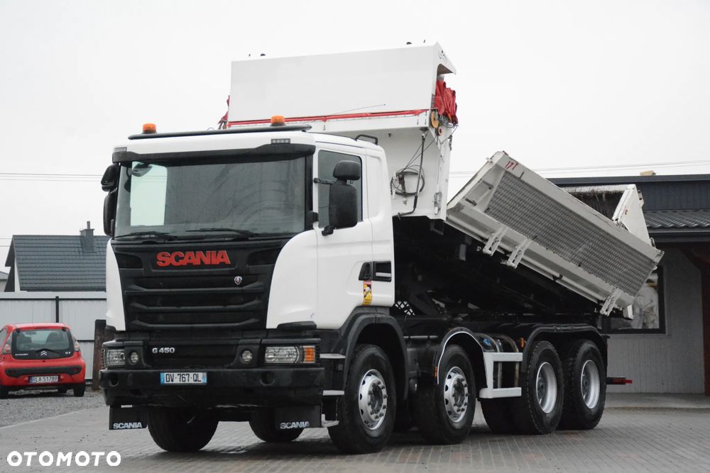 Scania G450 / 8x4 / 2015r. / Retarder / Hydroburta / Niski przebieg / Duża ładowność / Bardzo dobry stan