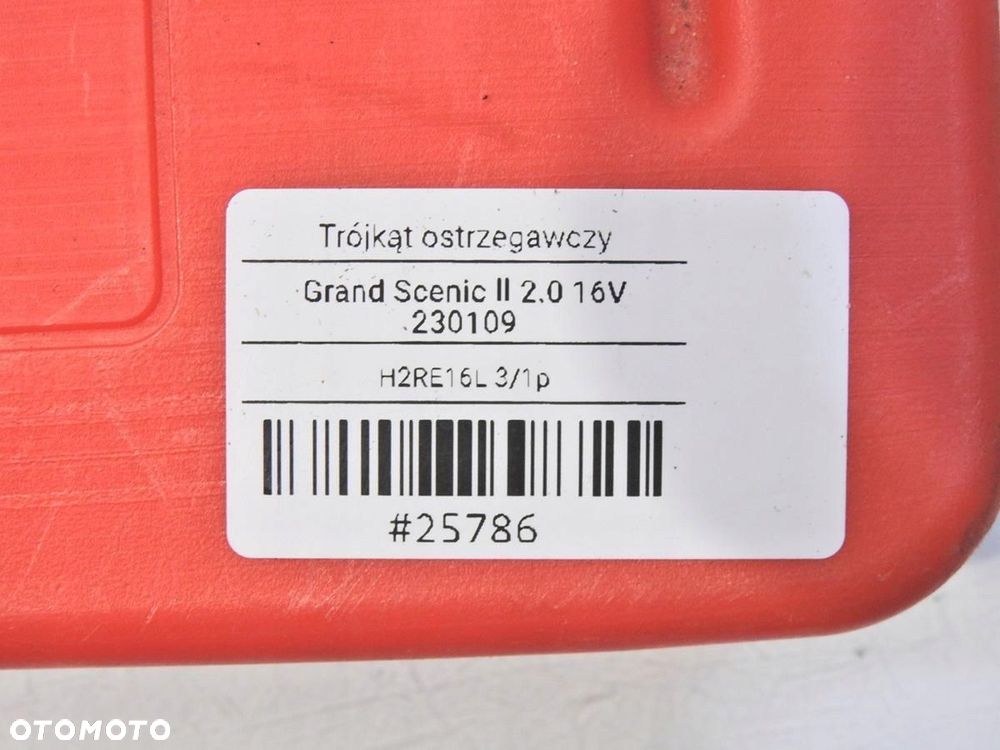 TRÓJKĄT OSTRZEGAWCZY RENAULT SCENIC II 7711229867 - 5
