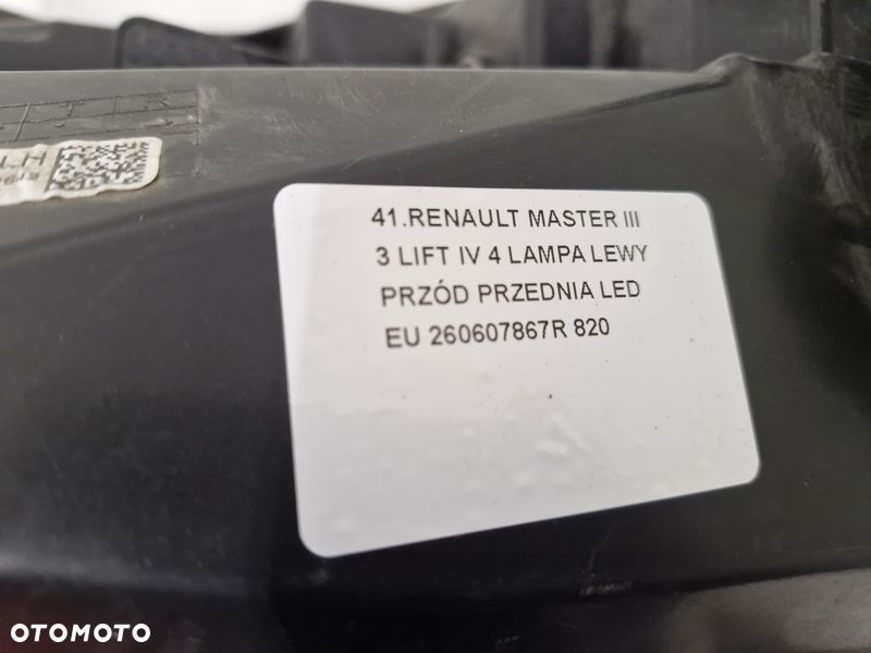 renault master iii 3 lift iv 4 lampa lewy przód przednia led eu 260607867r - 10