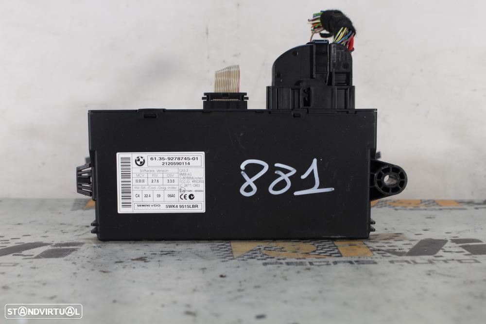 Módulo Eletrónico Bmw 1 Cabriolet (E88)  61359278745 / 9278745 / 5Wk49 - 1