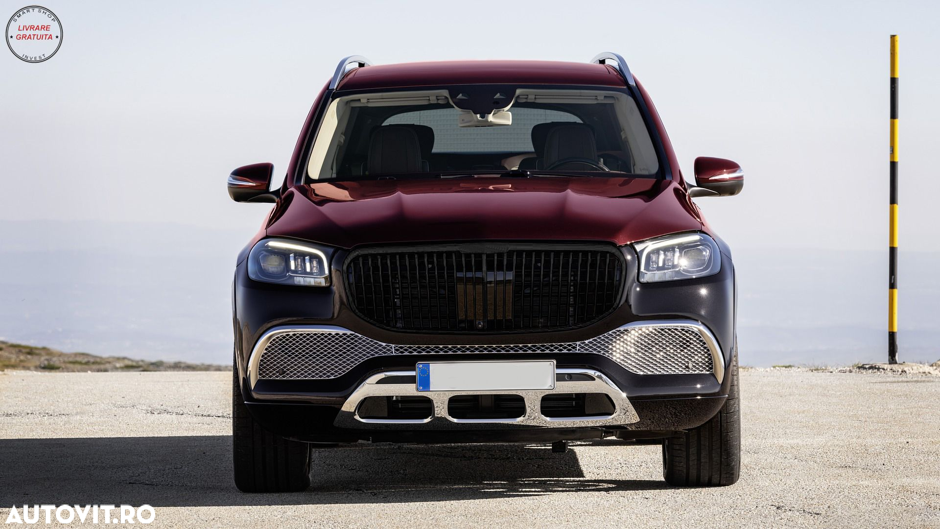 Grila Centrala Mercedes GLS SUV X167 (2019-2023) M Look Negru Lucios- livrare gratuita - 5