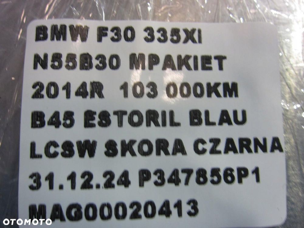 BMW F30 F10 N55 306KM 335i KOMPUTER STEROWNIK SILNIKA 8626472 12148626472 - 8