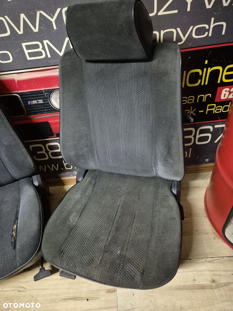 BMW E30 COUPE Fotele Prawy Lewy Komplet Przód Przednie Składane - 3