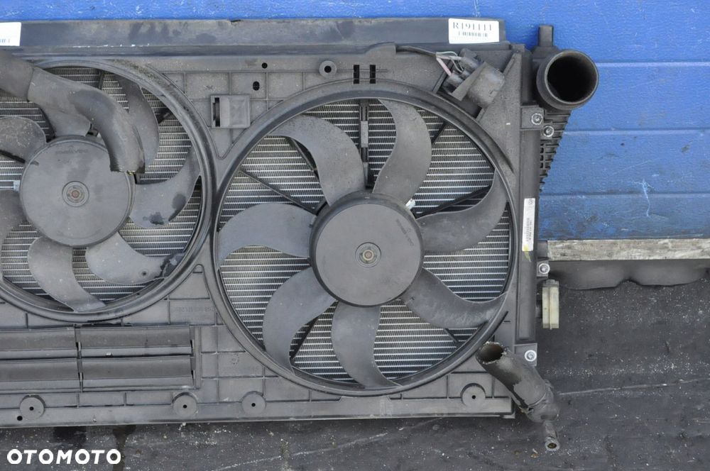 TIGUAN I 2.0 TDI KOMPLET CHŁODNIC WENTYLATOR 5N0121253M 1K0121207BC - 2