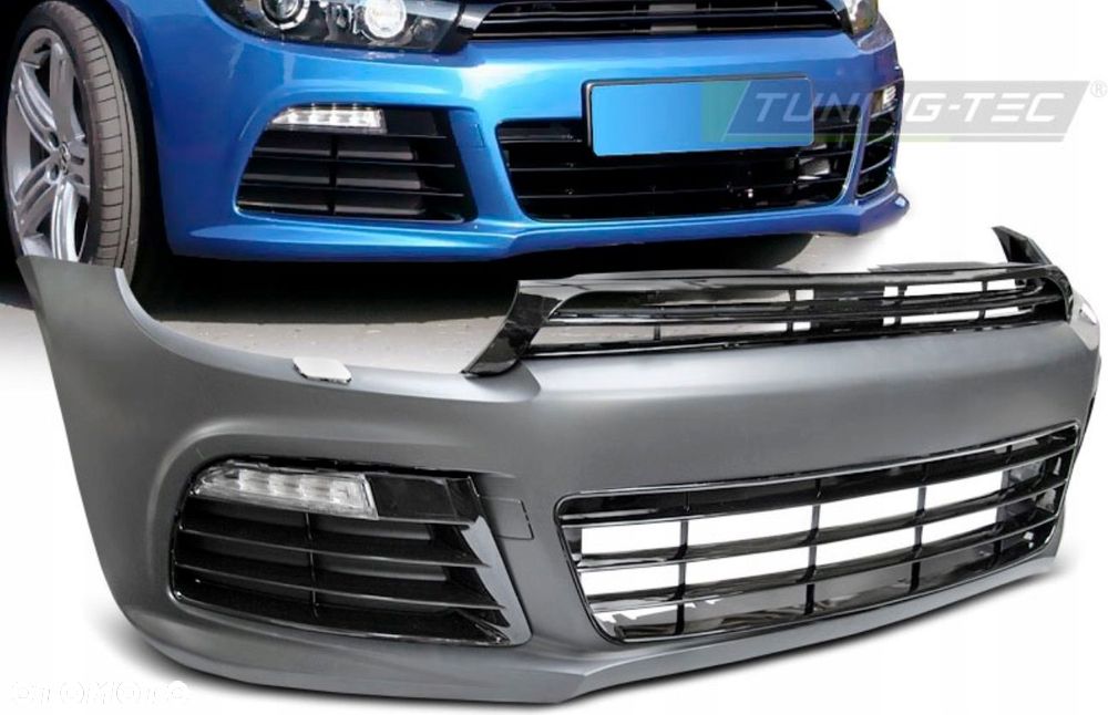 Zderzak Przedni kompletny Grill Kratki Ledy VW Scirocco 1k8 2008-14 - 2