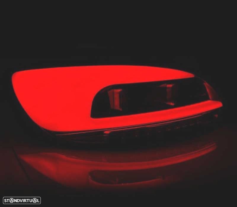 FAROLINS TRASEIROS PARA VOLKSWAGEN VW SCIROCCO LED BAR CARDNA LIGHT 08-14 VERMENHO FUMADOS - 2