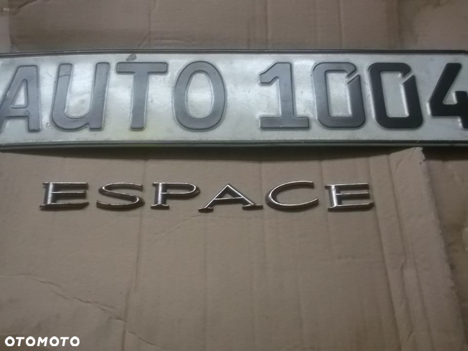 RENAULT ESPACE IV NAPIS emblemat ESPACE oryginal czesci - 1