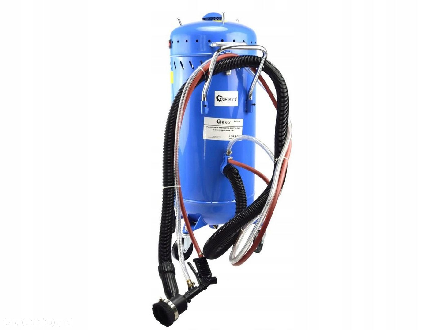 GEKO MOBILNA PIASKARKA SYFONOWA BEZPYŁOWA Z ODKURZACZEM 106L 1200W G02026 - 2