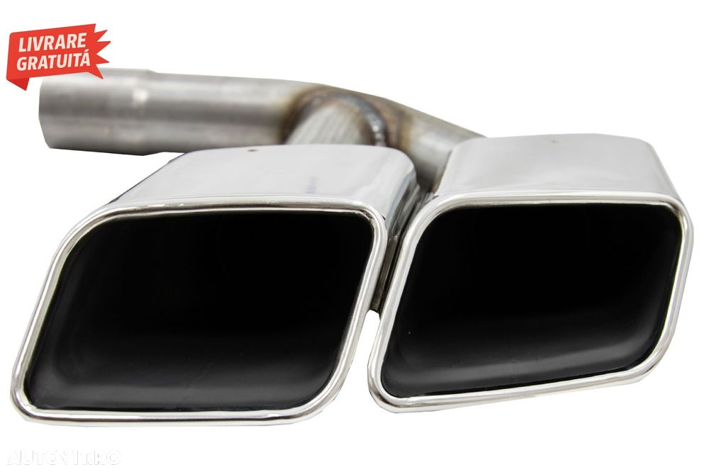 Ornamente toba Audi Q7 4M (2015-2019) SQ7 Design Chrome doar pentru Benzina- livrare gratuita - 10