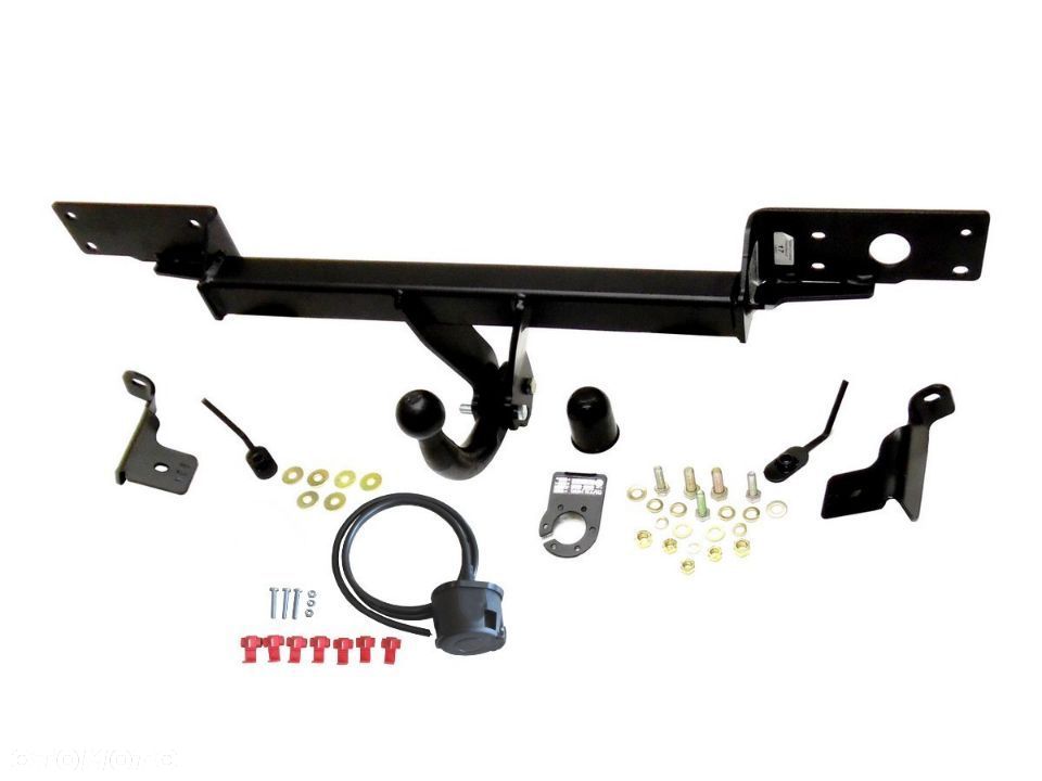 Hak Holowniczy Auto-Hak Słupsk + Kula + Wiązka+Gniazdo elektr do Fiat Panda 2 II 5D+2WD 4WD  03-2012 - 3