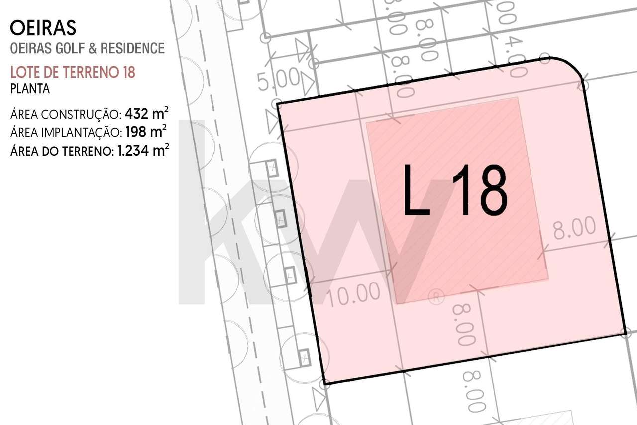 Lote de Terreno 18 (1.234 m2) sem projeto, para Moradia até 6 quartos - Grande imagem: 2/21