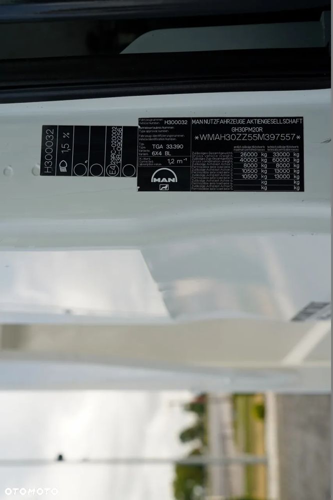 MAN TGS 33. 390 / 6x4 / WYWROTKA / HYDROBURTA / MEILLER KIPPER / BORDMATIC / SPROWADZONY - 36