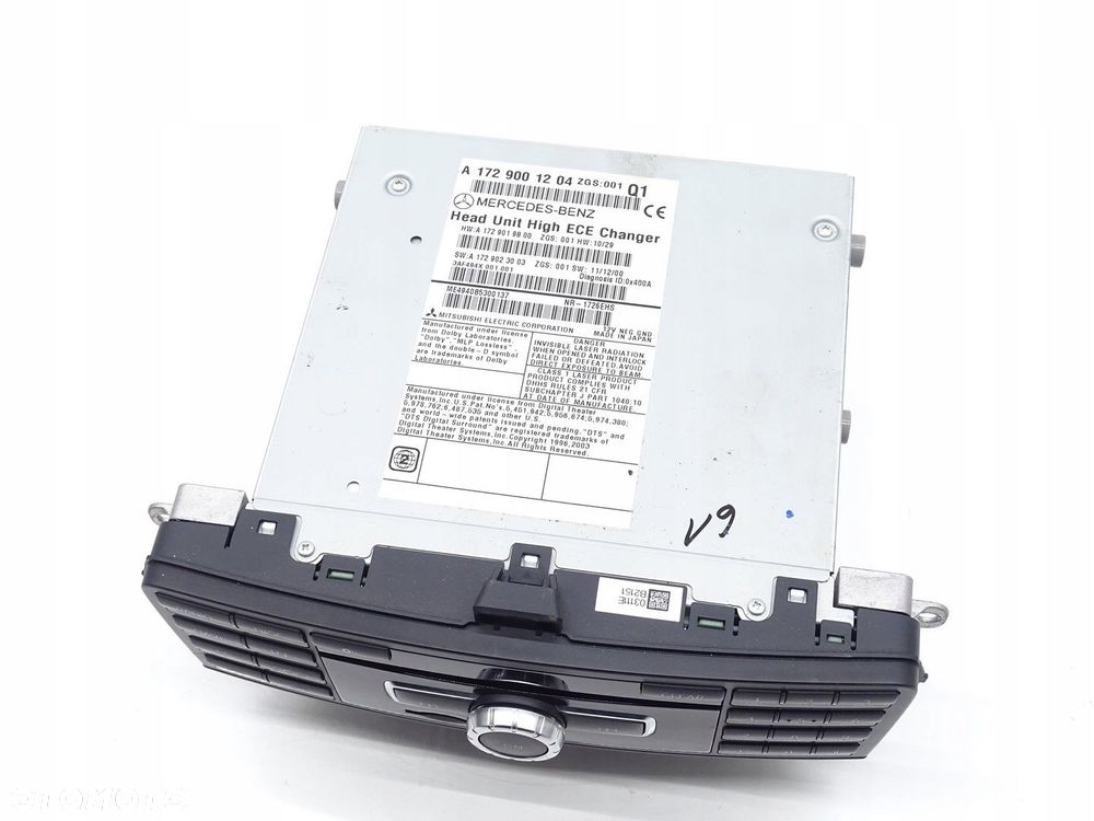 RADIO RADIOODTWARZACZ NAVI NAWIGACJA MERCEDES SLK R172 W172 A1729001204 - 2