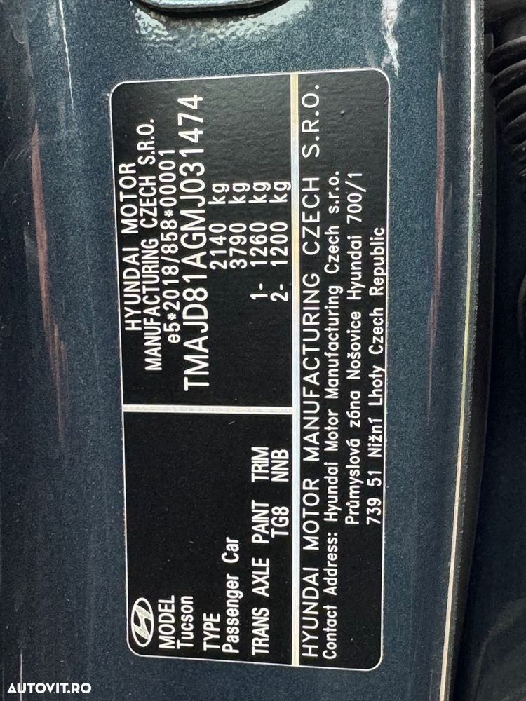 Hyundai Tucson 1.6 CRDi 48V-Hybrid 2WD DCT Select - 20