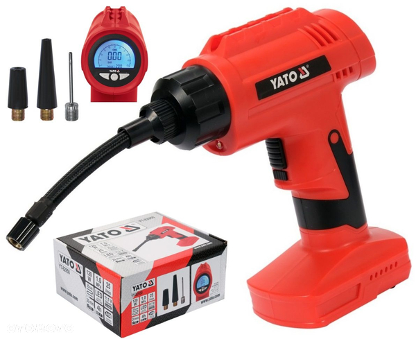 YATO KOMPRESOR AKUMULATOROWY PISTOLET LED 120W