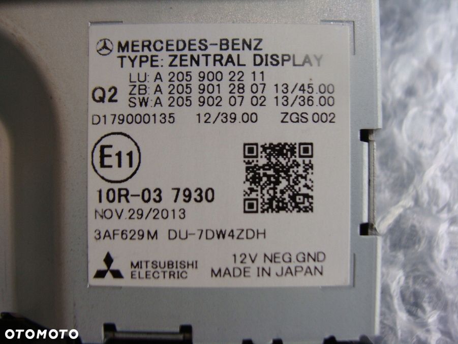 WYŚWIELACZ MONITOR GPS MERCEDES 2059002211 NÓWKA - 7