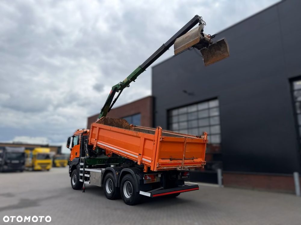MAN TGS 26.400 6x6 ALLRAD – składany żuraw HMF 1643 Z2 +wywrotka HYVA - 7