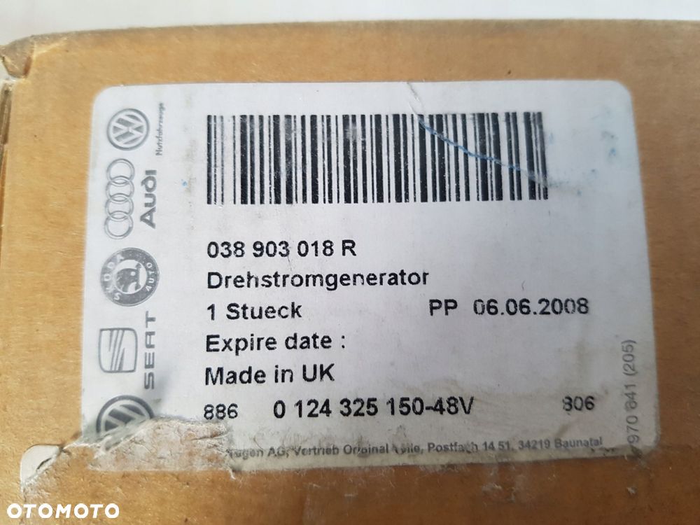 vag altenator 038903018r 90a 0124325150 - 6