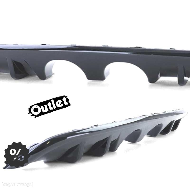 C010665C1 DIFUSOR PARA VOLKSWAGEN VW GOLF MK6 1K 08-13 DUPLO BRILHANTE PRETO - 8
