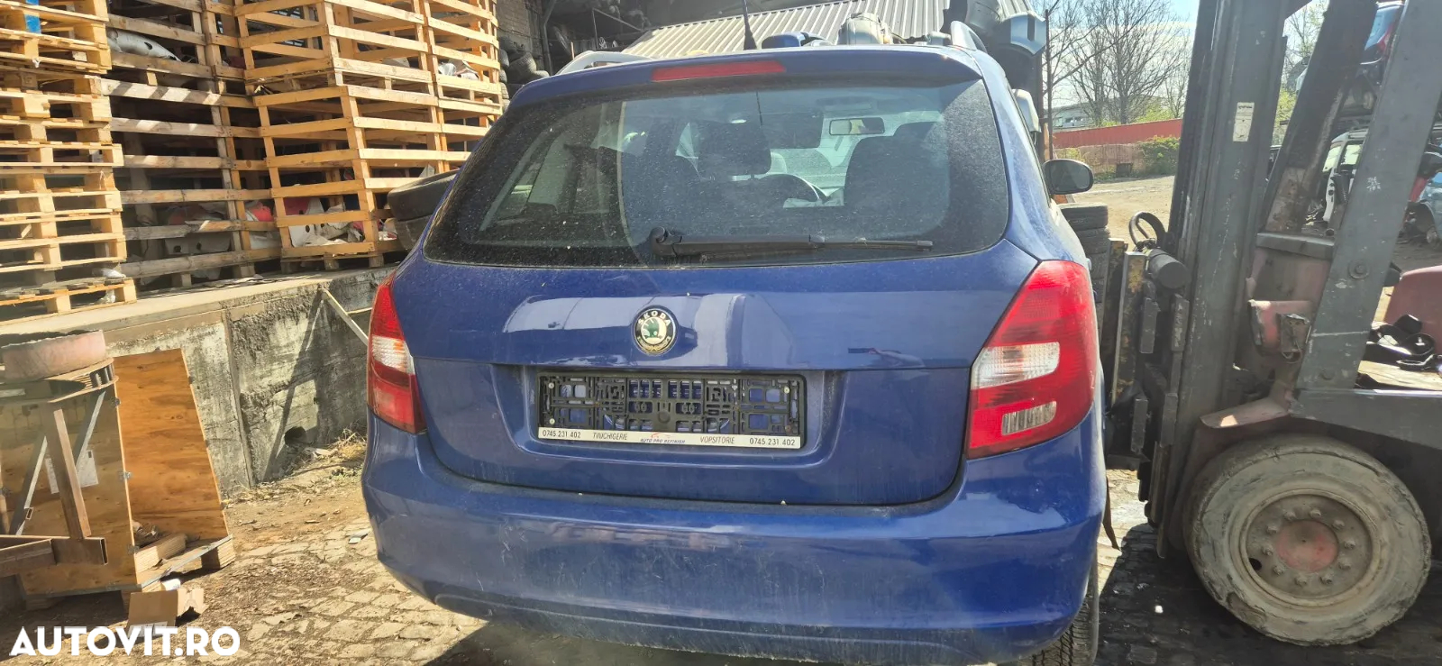 Haion portbagaj cu geam luneta spate Skoda Fabia 2 2008 break combi - 3