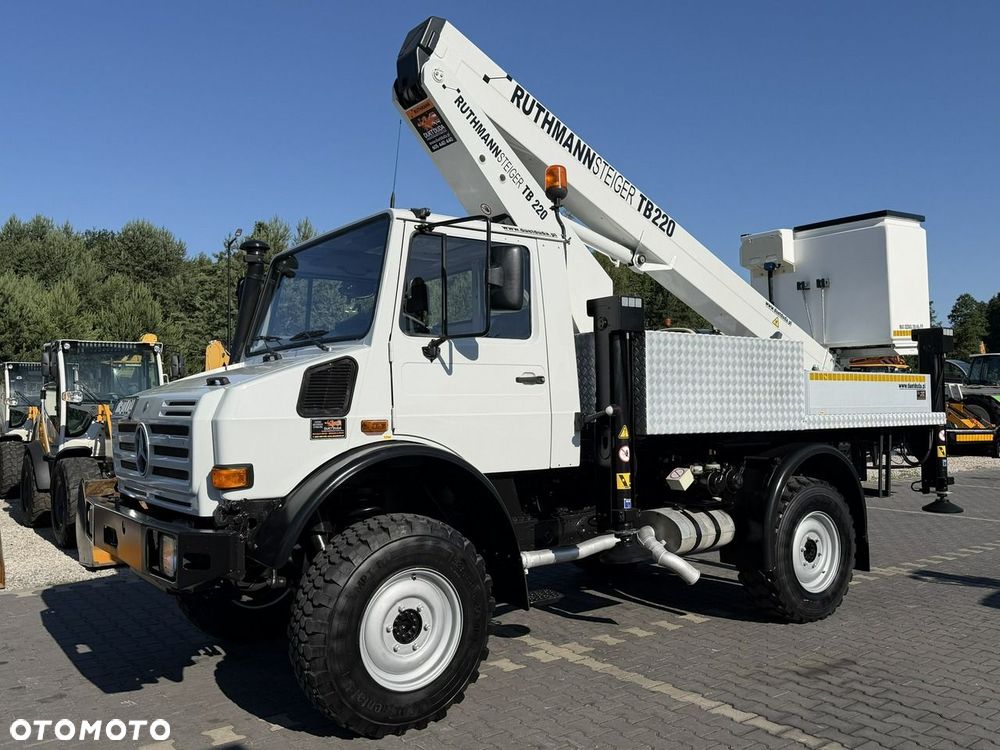 Mercedes-Benz UNIMOG 437 4x4 Zwyżka RUTHMANN STEIGER TB 220 Podnośnik Koszowy - 4