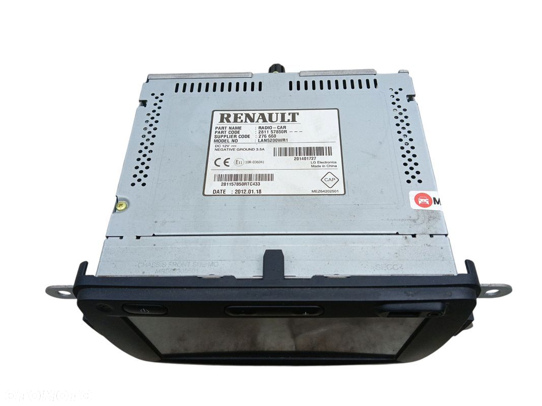 RADIO FABRYCZNE NAWIGACJA DACIA LODGY DOKKER SANDERO 281157850R - 3