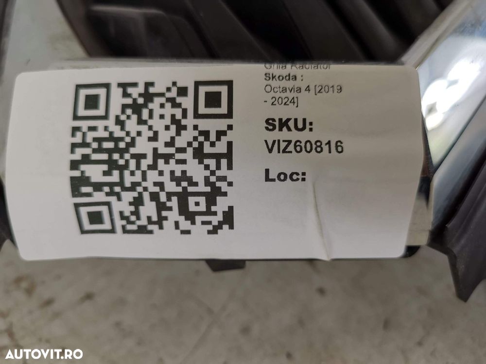 Grila Radiator Skoda  Octavia 4 [2019 - 2024] Originala In Stare Buna - 8