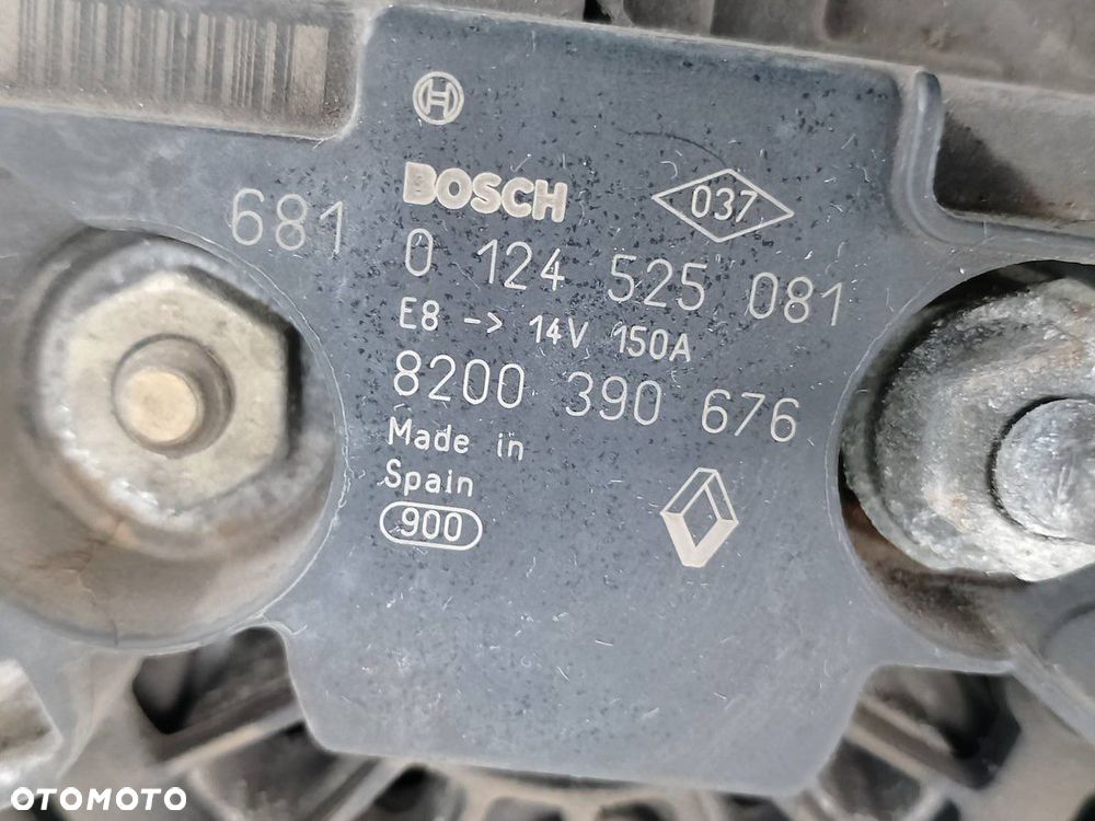 ALTERNATOR RENAULT MEGANE II 8200390676     0124525081 BOSCH 1.5 DCI - 7