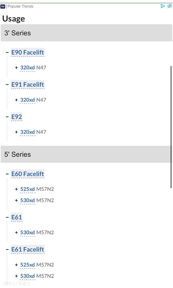Diferențial Față / Grup Față BMW Seria 3 (E90 E91 E92) și Seria 5 (E60 E61) - Raport 2.64 - 320xd / 525xd / 530xd 264 - 4