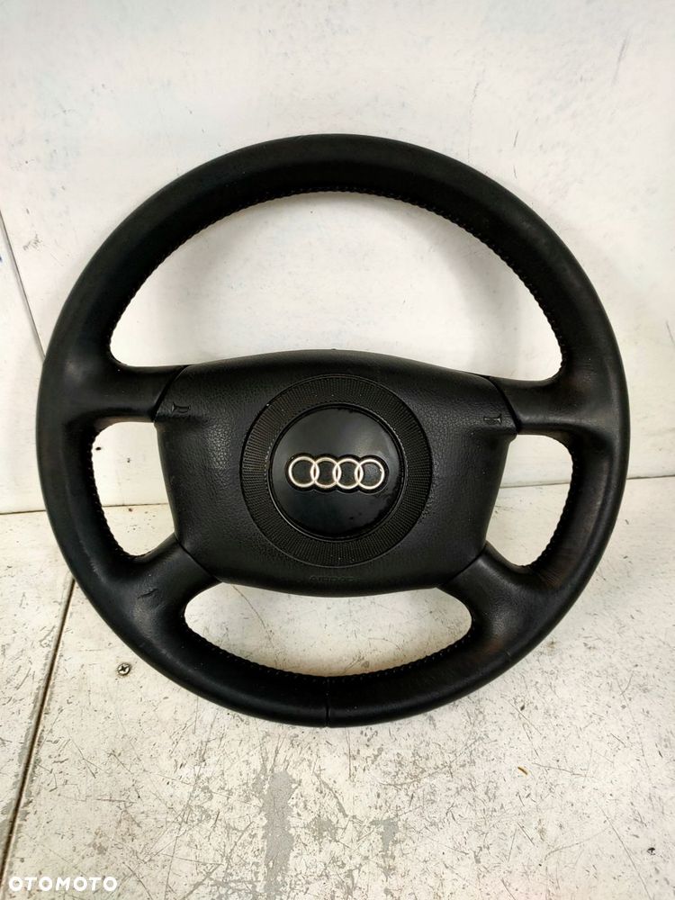 kierownica czteroramienna czarna skóra a4 b5 fl - 1