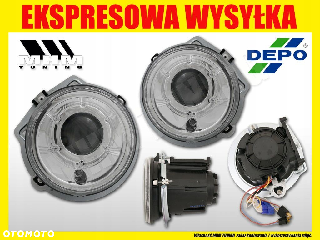Reflektory Lampy Clear Soczewka Xenon-look Mercedes G klasa 461 463 92-2006 - 3
