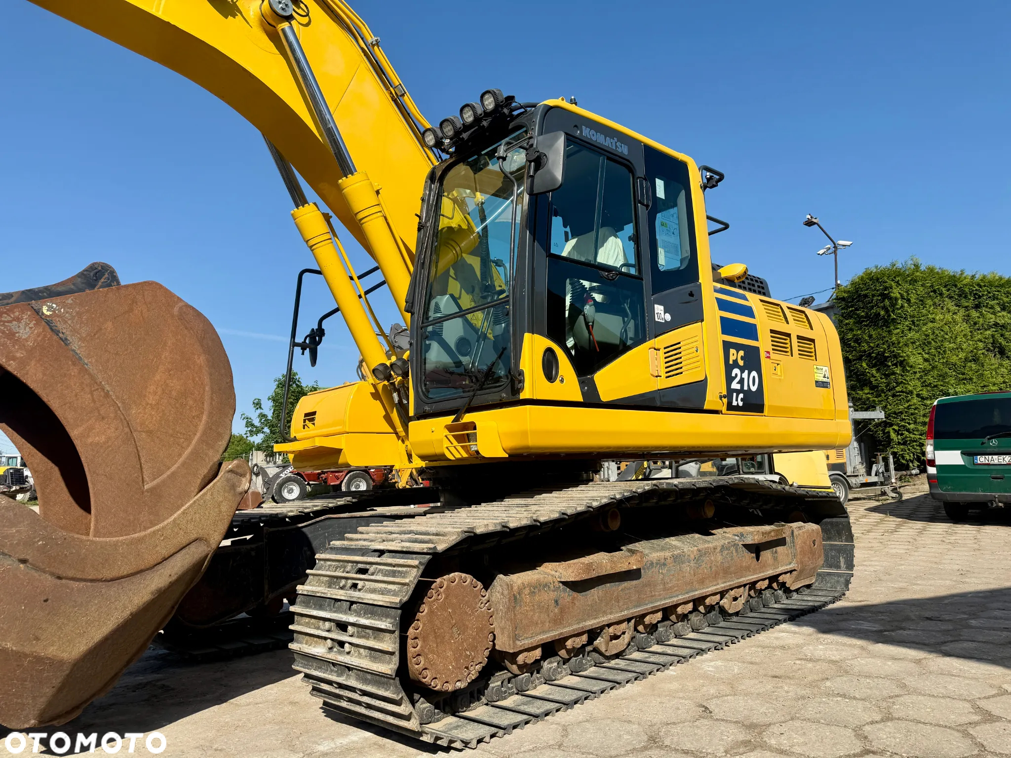 Komatsu koparka gąsienicowa PC210 PC210LC-11 głowica z szczypcami ENGCON 2 łyżki 3900h 2018 webasto centralne smarowanie - 2