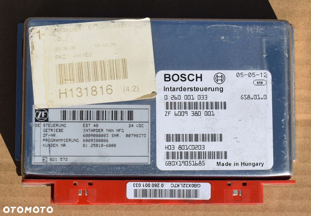 STEROWNIK INTARDER BOSCH MAN TGA 81.25810 - 6000 - 1
