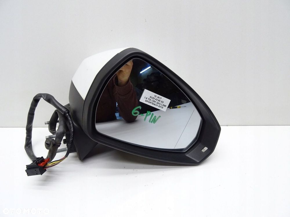 LUSTERKO PRAWE PRAWY PRZÓD PRZEDNIE AUDI A3 8V 5D SPORTBACK 6 PIN LS9R - 1