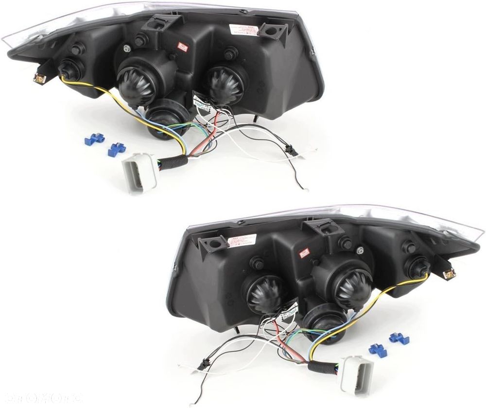 Reflektory Lampy kpl Ringi Angel Eyes LED Tuning Black Bmw 3 e90 e91 04-08 - 11