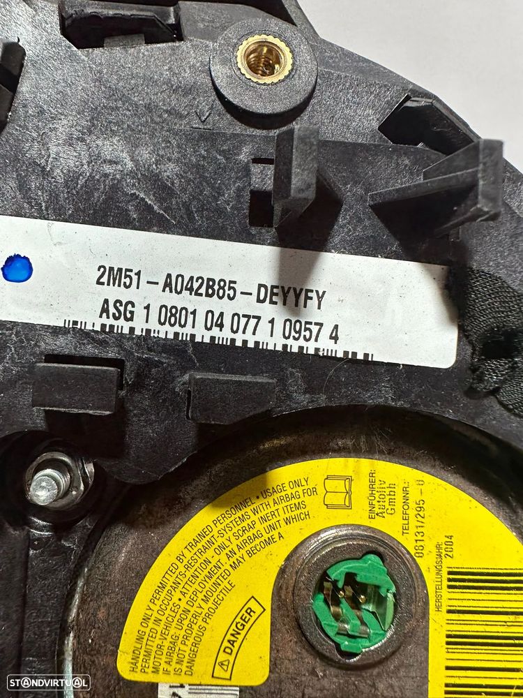 .Airbag Volante Guiador Original Ford 2M51A042B85DEYYFY 1998 - 2005 - 8