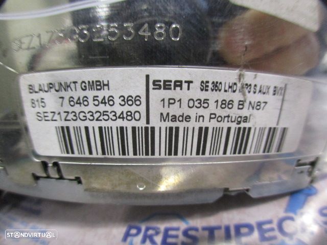 Radios 1P1035186B SEAT LEON 2007 1.4 86CV 5P CINZA BLAUPUNKT ORIGINAL MP3 - 4