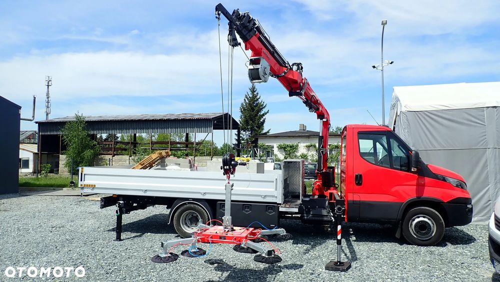 Iveco 70c 72c18 skrzynia wywrotka, żuraw HDS - 25