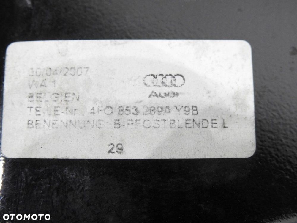 LISTWA NAKŁADKA SŁUPKA LEWA AUDI A6 C6 - 9
