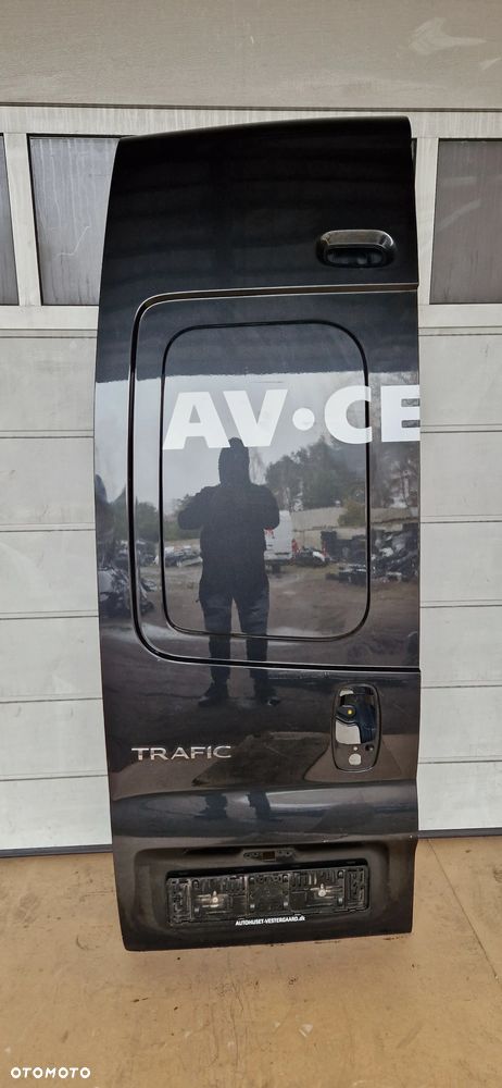 Drzwi tył tylne lewe Renault Trafic vivaro Maxi wysoki czarne - 1