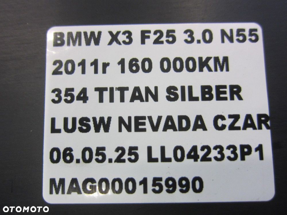 BMW X3 F25 F26 X4 OSŁONA PODSZYBIA PODSZYBIE PLASTIK 7206135 51717206135 - 12