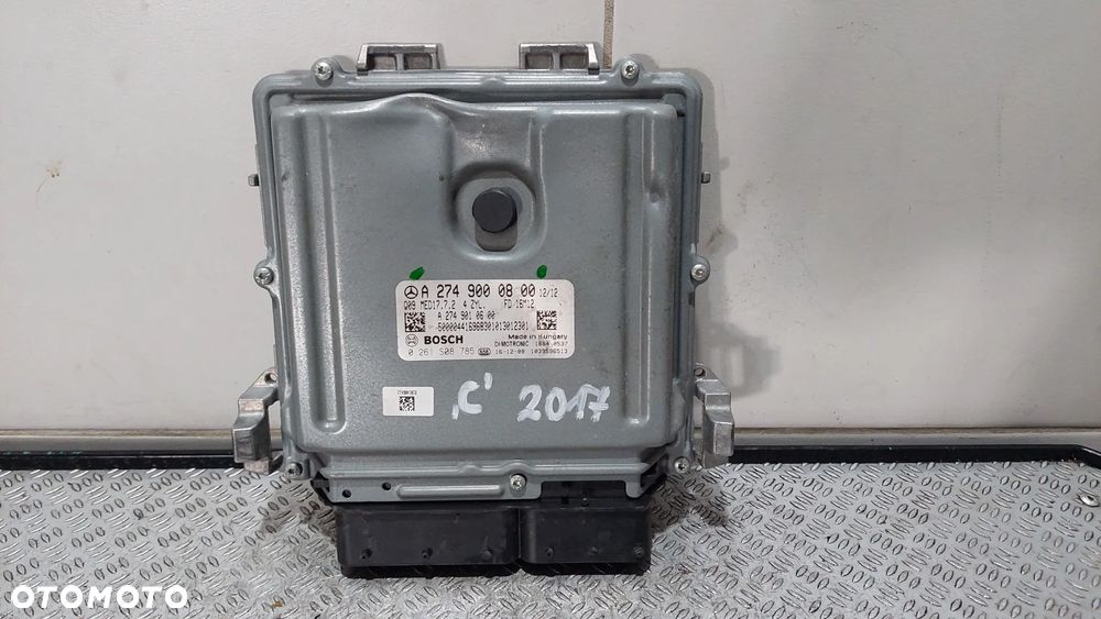 KOMPUTER STEROWNIK SILNIKA MERCEDES-BENZ C-KLASA W205 2,0 BENZYNA R2017  NR A2749000800 - 1