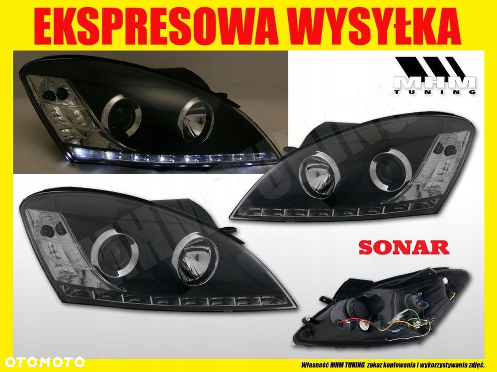 Reflektory Lampy pasek Diody Led Black Tuning Kia Ceed I 1 Proceed 06-09 - 4